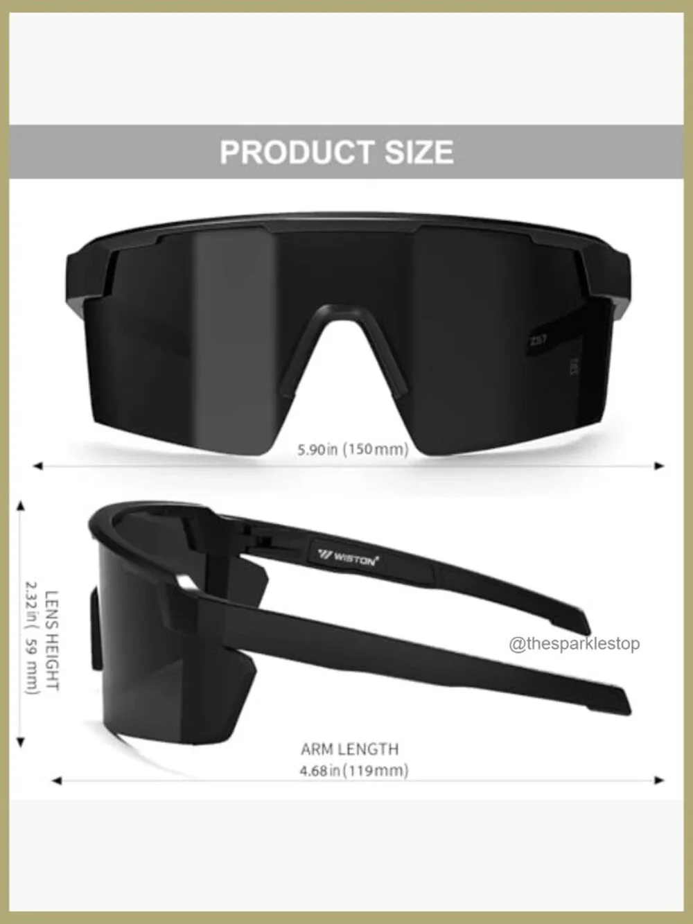 X-Large TR90 Wrap Sunglasses UV400 Protection Sports